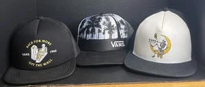 Menge 3 Vans Off The Wall Mütze Kappe Baseball Snapback Grafik Mesh Trucker Skate - Bild 1 von 2