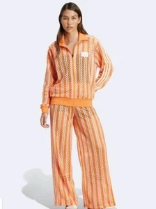 Adidas Summer Glow Firebird Crochet Track Pants L Large Nwt 100% Authentic - Picture 1 of 7