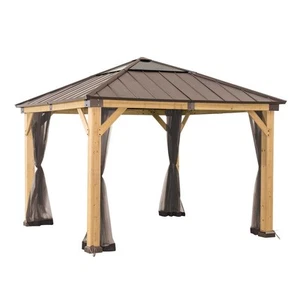 Universal Mosquito Netting for 11 ×11 ft Wood Framed Gazebos - Picture 1 of 3