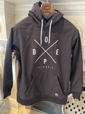 DOPE Snow Yeti Jacket Hoodie 10K Snowboard Ski Womens S Small Black Vents EUC - Image 1 of 4