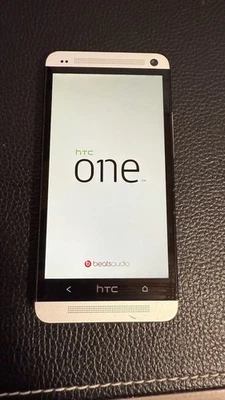 HTC One M7 Beats by Dre Smartphone 32GB Silver WORKS! - Image 1 of 4