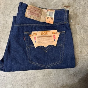 LEVIS 501 Button Fly Jeans 34 Preshrunk Deadstock W/Tags USA Vintage 90s - Picture 1 of 11