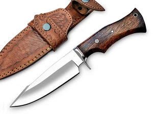 Warivo 10″ Handmade D2 Steel Hunting with Leather Sheath - Ideal EDC for Skin... - Picture 1 of 9