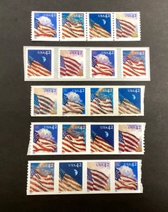 USA Briefmarken #4228-31 #4232-35 #4236-39 #4240-43 #4244-47 Streifenordnung kann variieren postfrisch - Bild 1 von 4