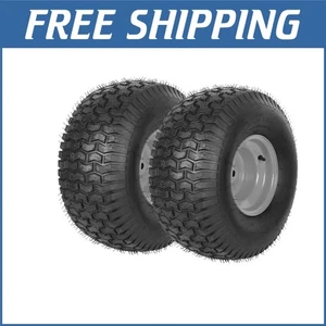 Premium 20 x 8.00-8 Tubeless Lawn Mower Tire & Wheel Set with 965lbs Capacity - Picture 1 of 8