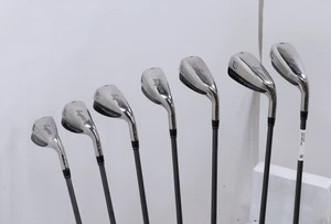 Wilson Launch Pad 2 Iron Set 6-Pw, Aw, Sw Senior Evenflow Green 55 12977362 Good - Picture 1 of 5