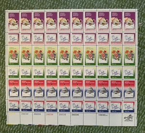 US STAMPS #1805-1810 LETTER WRITING (1980) SHEET OF 60/15¢ MNH - Picture 1 of 2