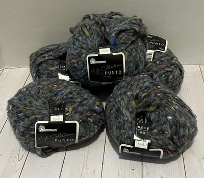 lot of 5 balls Austermann High Collection Punto yarn color 10 same dye lot - Image 1 of 4