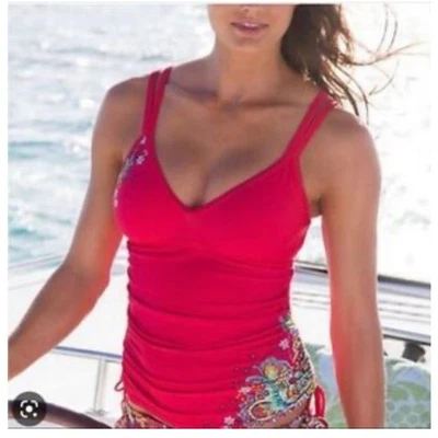 Athleta Pink Tankini Swim Top Size 36D/DD - Image 1 of 4