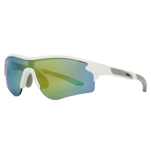 Boys' Finn Jr. Shield Sunglasses, White Mirror, 117 mm - Picture 1 of 2