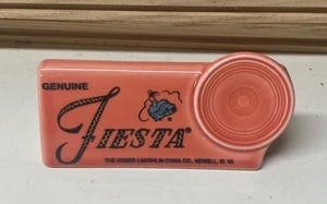 Homer Laughlin FIESTA Display Dealer Sign 1996 Glaze Color PERSIMMON NOS - Picture 1 of 5