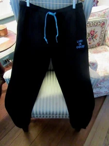 NEU MIT ETIKETT LIFE IS GOOD HERREN SCHLAF-/LOUNGEHOSE, JOGGER-STIL IN SCHWARZ... (L) - Bild 1 von 4