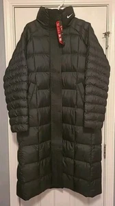 Nike Therma-FIT PrimaLoft Womens Medium Swoosh Puffer Oversized Parka FB7670-010 - Picture 1 of 10