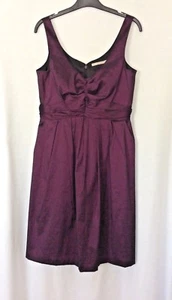 Women's Sleeveless Purple Two Tone Taffeta Cocktail Knee Length Dress Size M - Picture 1 of 4