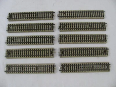 Vintage Marklin HO Scale 3-Rail Straight M-Track Sections x 10 #5106 EX - Image 1 of 4