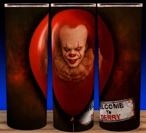 IT Pennywise the Clown Welcome To Derry Horror Cup Mug Tumbler 20oz - Picture 1 of 3