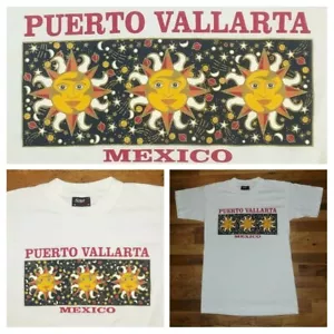 vintage Puerto Vallarta Sun Sunshine Celestial Souvenir t shirt M beach ocean - Picture 1 of 5