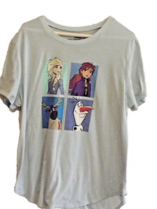 Disney Frozen II Elsa, Anna, Olaf +? Damen T-Shirt blau Grafik Größe 3XL A++ - Bild 1 von 5