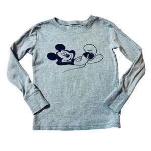 GAP Kids Disney Boys Size 10 Organic Cotton Mickey Mouse Sleep Shirt Long Sleeve - Picture 1 of 8
