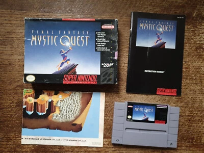 SNES SUPER NINTENDO - FINAL FANTASY MYSTIC QUEST #RPG USA NTSC CIB *MAP - Image 1 of 4