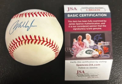 Mo Vaughn JSA Authenticated Autographed Baseball CM 1010 - Image 1 of 4
