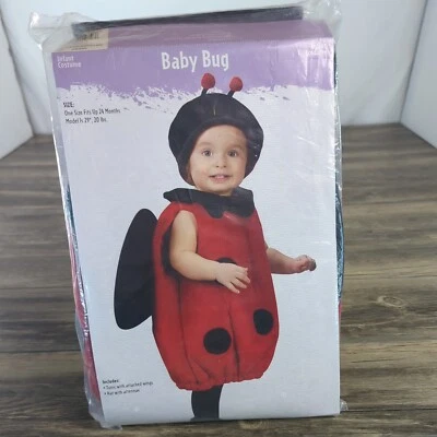 Lady Bug Kids Halloween Costume Fun World One Size Fits Up to 24 Months 20 lbs - Image 1 of 4