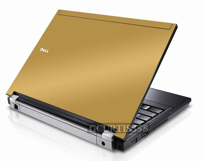 Calcomanía cubierta recubierta tapa vinilo DORADA para computadora portátil Dell Latitude E6500 Foto 1 de 1