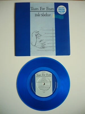Tears For Fears Pale Shelter 7" Translucent Blue Vinyl UK 1983 Mercury Single EX - Image 1 of 4