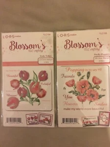 LDRS Creative - Blossom's Clear Stamps Dies Pretty Poppies & Truly Tulips New - Picture 1 of 6