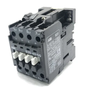 ABB B25-40-00 Contactor 11kW at 400v COIL: 240v 50Hz or 277v 60Hz - Picture 1 of 7