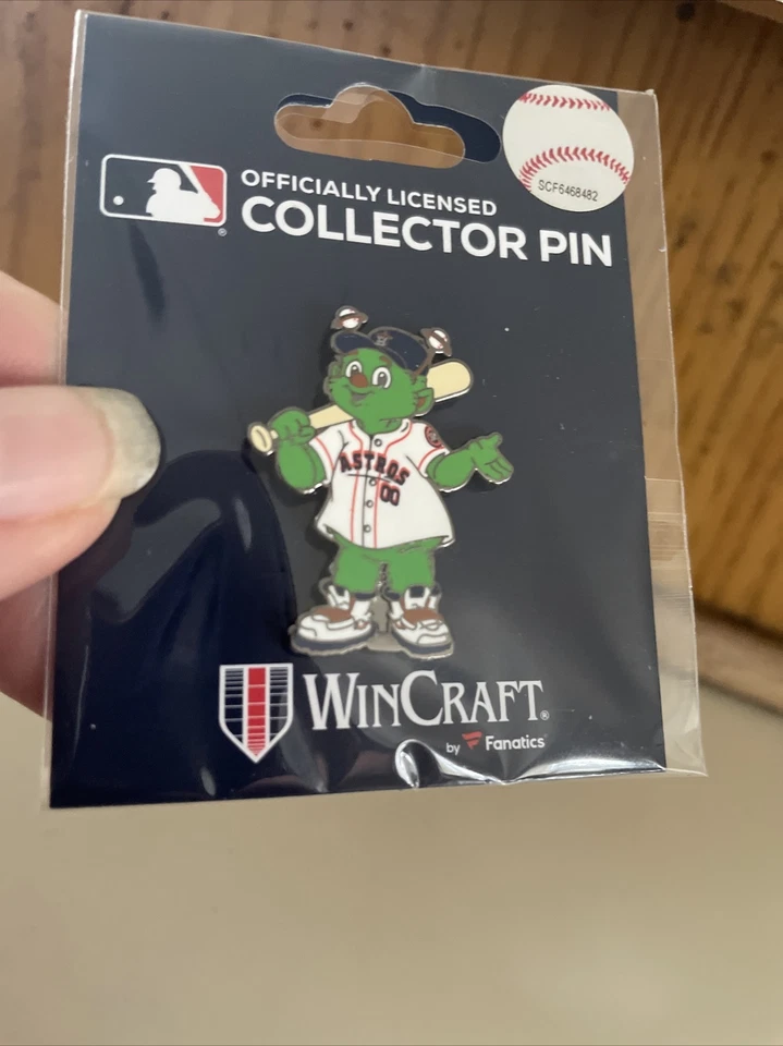 HOUSTON ASTROS  PIN 🔥NEW 🔥WINCRAFT🔥 ORBIT ⚾️mascot World Series - Image 1 of 1