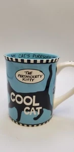 Our Name Is Mud "The Persnickety Kitty" Cool Cat Coffee Mug Brand New - Picture 1 of 15