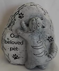 9cm Our Beloved Pet Cat Memorial Statue Plaque - Bild 1 von 1