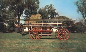 Hancock #1 Fire Steam Engine Newbury Massachusetts Postcard - Picture 1 of 2