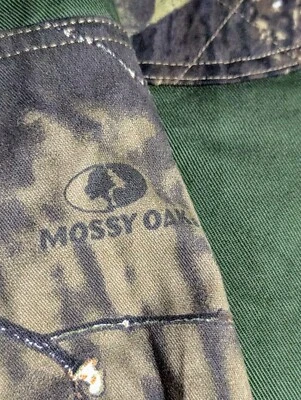 Mossy Oak Break Up Hunting Shirt Mens M Green Shooting Long Sleeve TALLWOODS  - Image 1 of 4