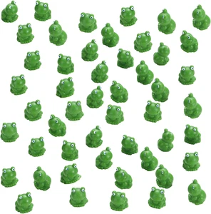50 Pcs Mini Frog Garden Decor | Green Frog Figurines | Miniature Home Décor | Ti - Picture 1 of 12