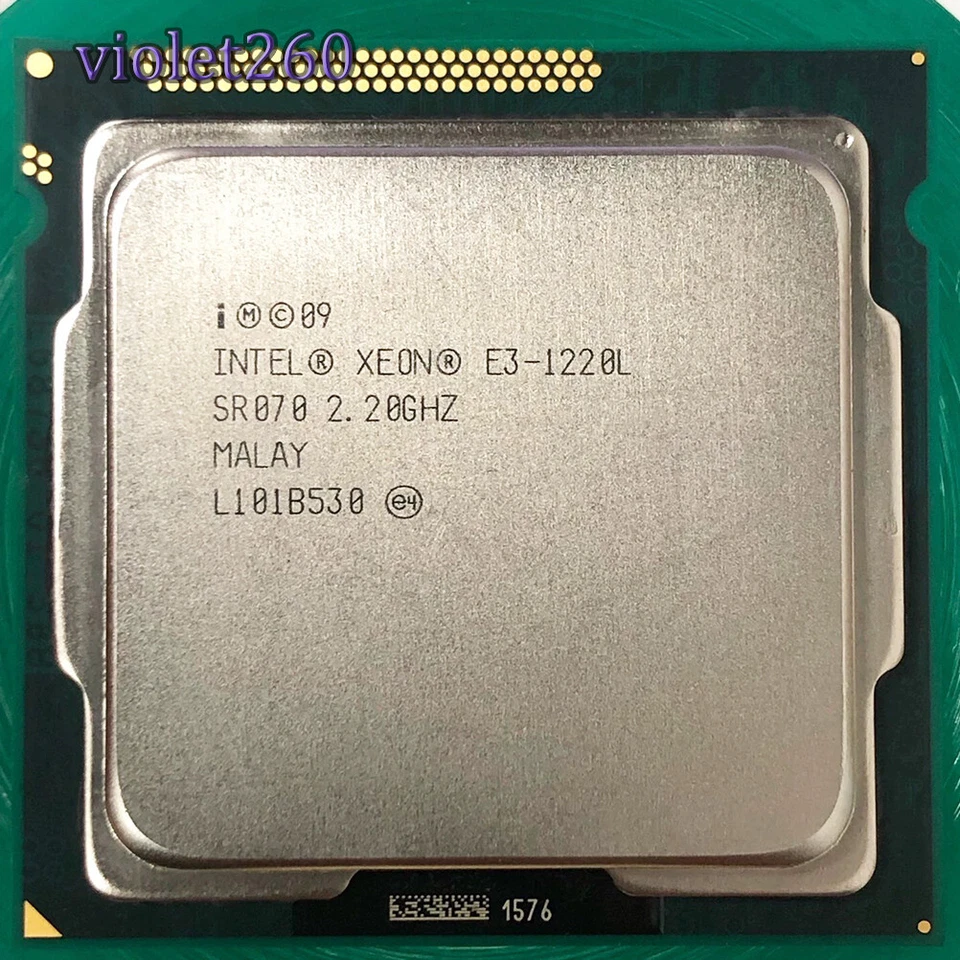 Intel Xeon E3-1220L LGA1155  CPU Processor Low-Power 2.2 GHz Dual-Core TDP 20W - Image 1 of 1