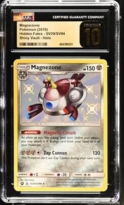 CGC 10 Pristine Magnezone Shiny SV29/SV94 Shiny Vault Hidden Fates Pokemon Card - Picture 1 of 3