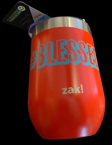 Zak #Blessed 11.5oz insulated tumbler brand new Red - Picture 1 of 7