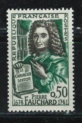FRANCE 1961 Very Fine  MNH Stamp Scott # 1003 Pierre Fauchard - Image 1 of 2