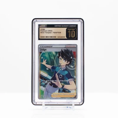 Pokemon Judge #TG25 Silver Tempest 2022 Full Art Trainer - CGC 10 Pristine - Image 1 of 4