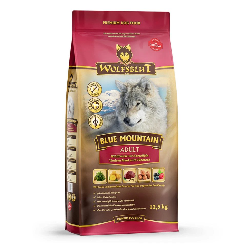 Wolfsblut Blue Mountain 12,5 kg - getreidefreies Hundefutter mit Wild - Bild 1 von 1