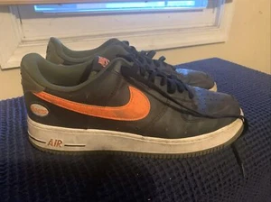 *NIKE Men's Air Force 1 '07 Low LV8 Black Orange size 12 - DH7440 001 - Picture 1 of 18