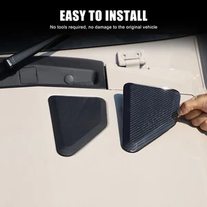 Dry Carbon Car Hood Triangle Decorative Cover Trim For Ineos Grenadier 2020-2024 - Picture 1 of 11