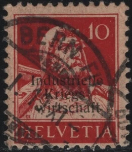 #SVI (06055) Svizzera 1918 Servizio 10 c. rosso (N° 4) - Imagen 1 de 1
