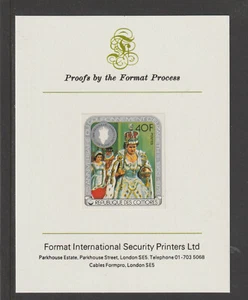 809987 - COMOROS - 1978 CORONATION ANNIV 40f on FORMAT INTERNATIONAL PROOF CARD - Picture 1 of 2