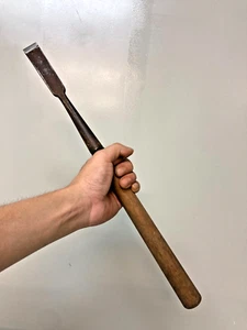 22 mm Tsuki Nomi japanische Slick Schubmeißel / 17,3 Zoll (440 mm) gebraucht #A03 - Bild 1 von 15