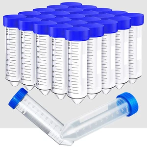 50mL Centrifuge Tubes,RNase,DNase,Pyrogen Free,Screw Cap,PP,Graduation,STERILE - Picture 1 of 17