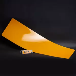 100x Licence Number Plate Oblong Reflective Material Backing Yellow Rear LUMA - Picture 1 of 6