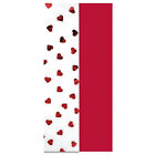 5 x Heart and Red Tissue Paper Wrapping Paper Gift Wrap Valentines Wedding
